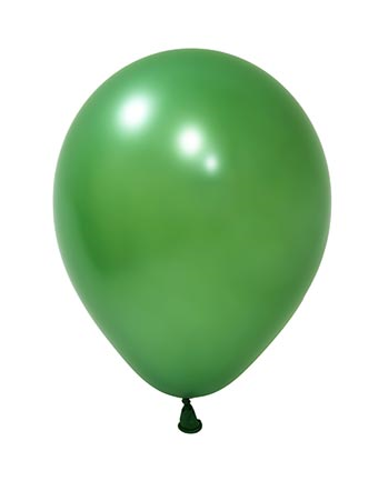 Metalik Lateks Balon 12 İnç 8 Parça Koyu Yeşil - 1