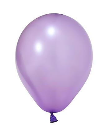 Metalik Lateks Balon 12 İnç 8 Parça Lila - 1