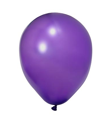 Metalik Lateks Balon 12 İnç 8 Parça Mor - 1