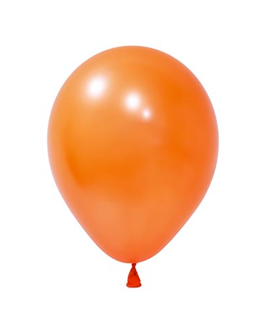 Metalik Lateks Balon 12 İnç 8 Parça Turuncu - 1