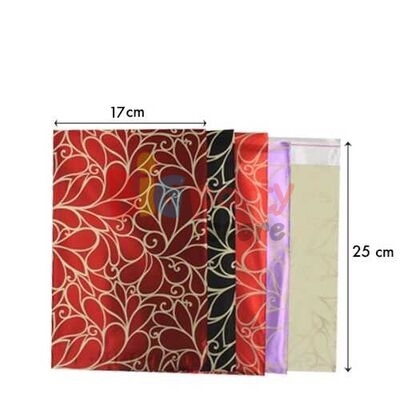 Metalize Hediye Paketi Lüks 17x25 Desenli 50 Parça - 1