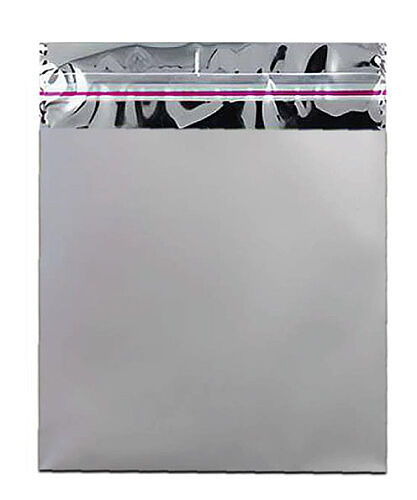 Metalize Hediye Paketi Lüks 25x35 50 Parça Gümüş - 