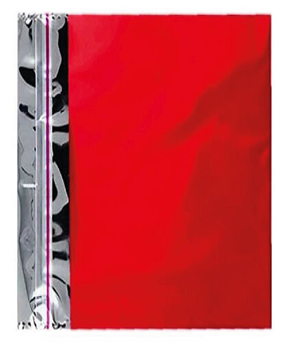 Metalize Hediye Paketi Lüks Yandan Bantlı 50x70 50 Parça Kırmızı - 