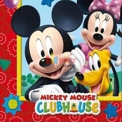 Lisanslı Mickey Mouse Kağıt Peçete - 1