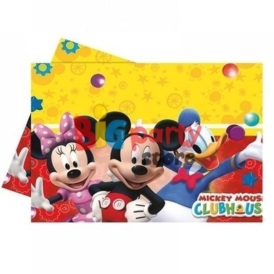 Lisanslı Mickey Mouse Plastik Masa Örtüsü 120 x 180 Cm - 1
