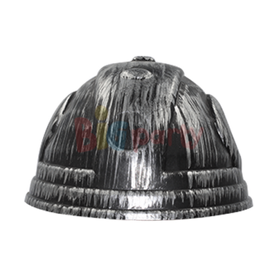 Miğfer 2 Boynuzlu Plastik Şapka Gümüş - 2