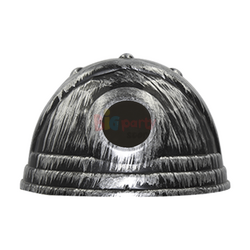Miğfer 2 Boynuzlu Plastik Şapka Gümüş - 3