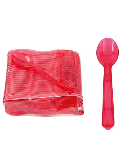 Mika Dondurma Kaşığı 2.6 Gr 50 Parça Kırmızı - 