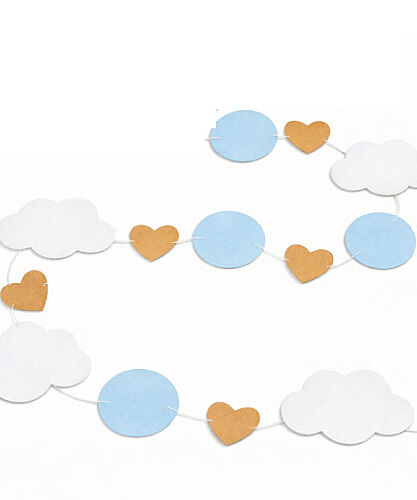 Mini Sıralı Garland Mavi - 