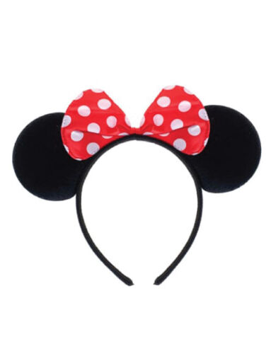 Taç Minnie Mouse Fiyonk Siyah Kırmızı Fiyoklu - 1