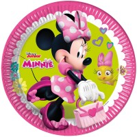 Lisanslı Minnie Mouse Karton Tabak 23 Cm 8li - 1