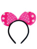 Taç Minnie Mouse Puanlı Fiyonk Pembe - 1