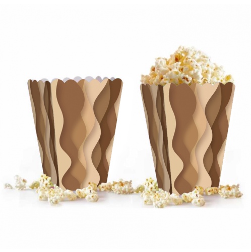 Mısır Kutusu Dalgalı Kahverengi / 8 Parça - 