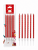 Mum İnce 13 cm Spiral Set Kırmızı 6 Parça - 1