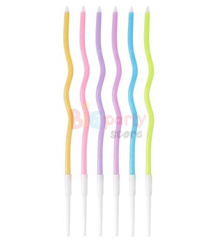 Mum İnce 16 cm Dalgalı Makaron Mix 12 Parça - 2