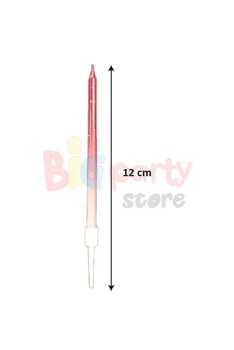 Mum İnce Degrade Kırmızı 12 Cm 6 Parça - 2