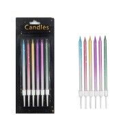 Mum İnce Degrade Mix 12 Cm 6 Parça - 1