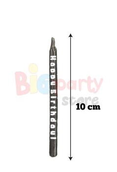 Mum İnce Happy Birthday Baskılı Simli 3 Model 10 Cm 12'li - 2