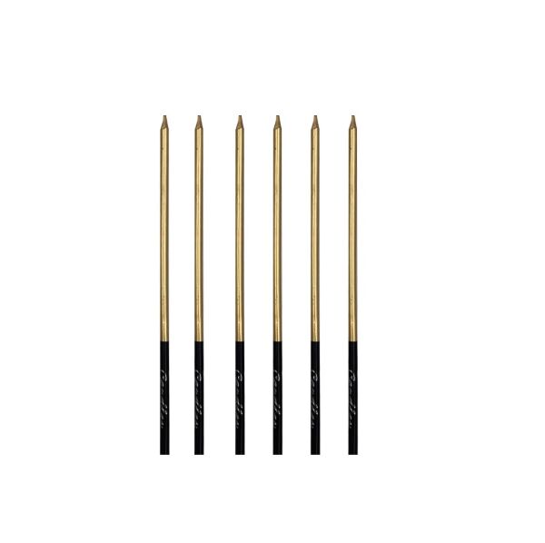 Mum İnce Kalem Model Gold 15 Cm 6 Parça - 2