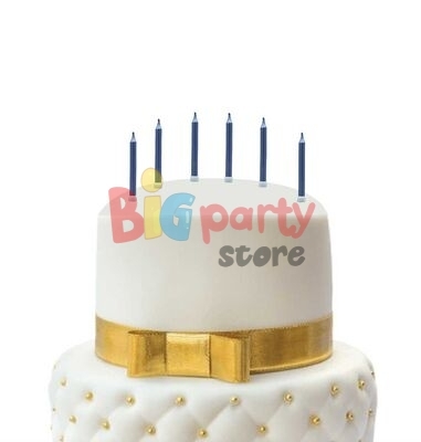 Mum İnce 8 Cm Mavi 6 Parça - 2