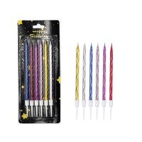 Mum İnce 13 cm Spiral Set Mix 6 Parça - 1