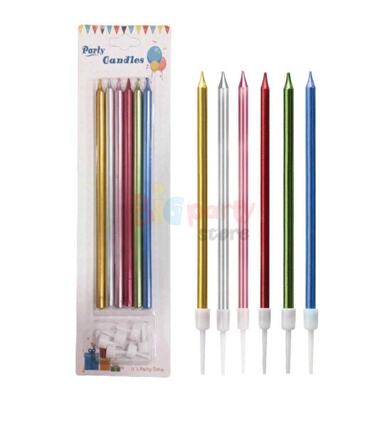 Mum İnce Uzun 15 cm Mix 6 Parça - 