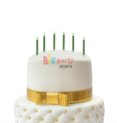 Mum İnce 8 Cm Yeşil 6 Parça - 2