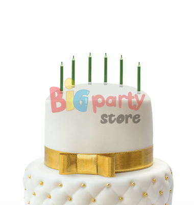 Mum İnce 8 Cm Yeşil 6 Parça - 2