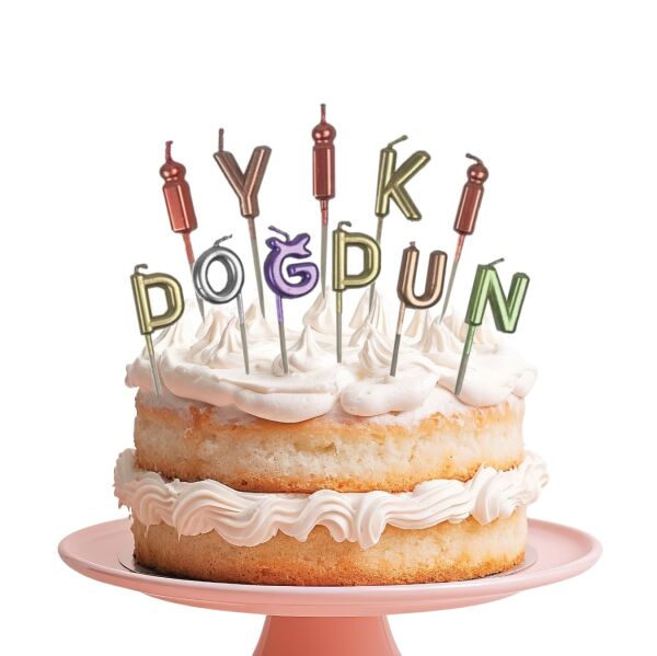 Mum İyiki Doğdun Metalik Karışık 11 Parça - 