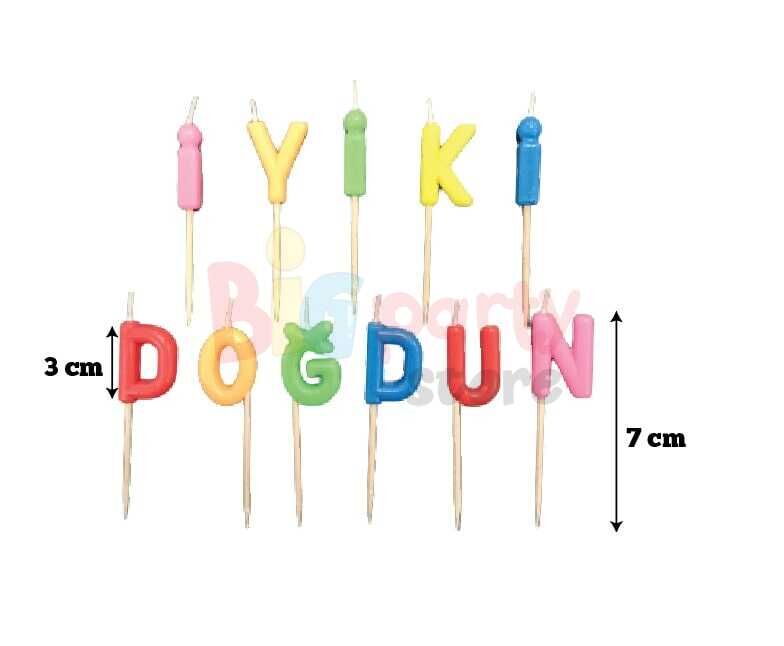 Mum İyiki Doğdun Pastel Karışık 11 Parça - 3