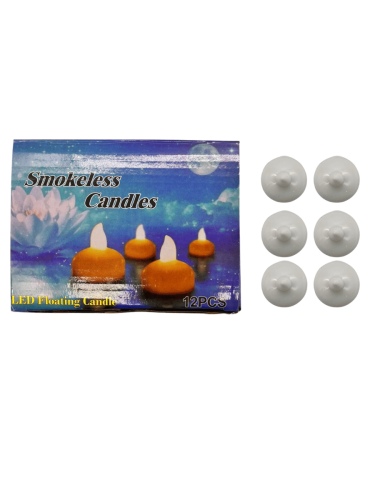 Mum Ledli Yüzen Model 12 Parça - 1