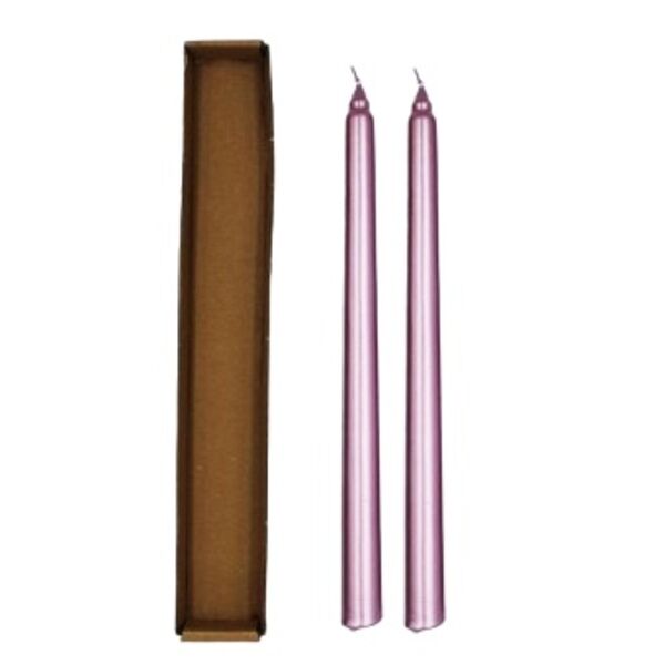 Mum Şamdan Premium 25 Cm 2 Parça Pembe - 2