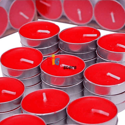 Mum Tealight Kırmızı 50 Parça - 2