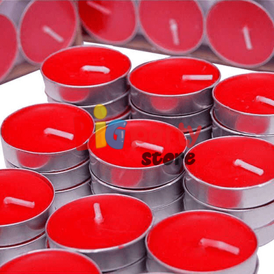 Mum Tealight Kırmızı 50 Parça - 2