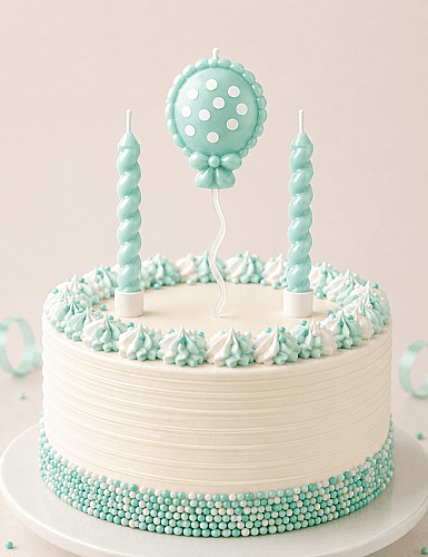 Mum Uçan Balon 3'lü Makaron Yeşil - 