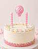 Mum Uçan Balon 3'lü Makaron Pembe - 1