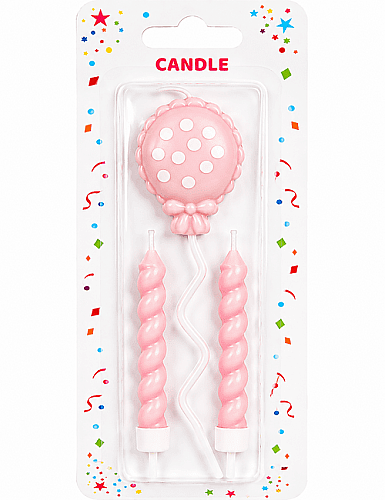 Mum Uçan Balon 3'lü Makaron Pembe - 2