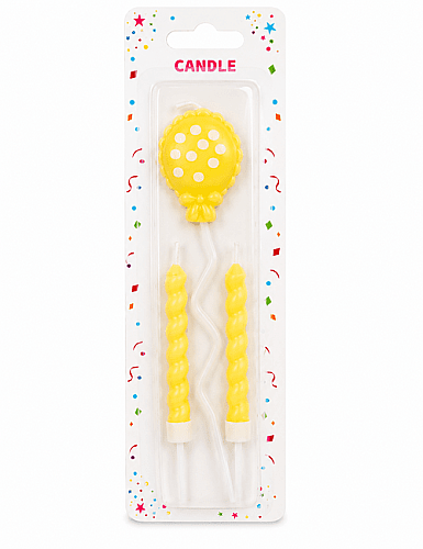 Mum Uçan Balon 3'lü Makaron Sarı - 2