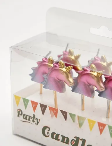 Mum Unicorn Figür Asetatlı 5 Parça - 4