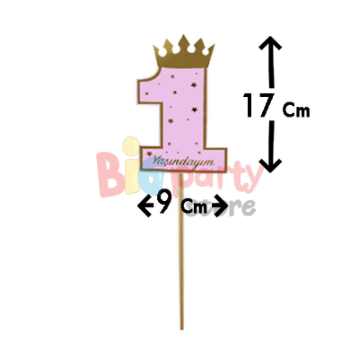 Konuşma Balonu One Varaklı Pembe 5 Parça - 4