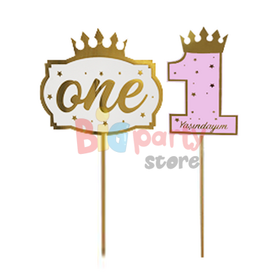 Konuşma Balonu One Varaklı Pembe 5 Parça - 3