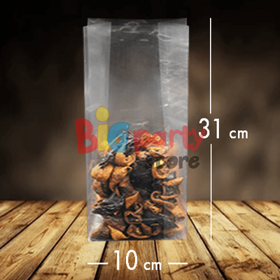 Oturan Şeffaf OPP Poşet 10x31x7 100 Parça - 