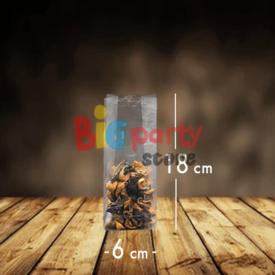 Oturan Şeffaf OPP Poşet 6x18x4 100 Parça - 