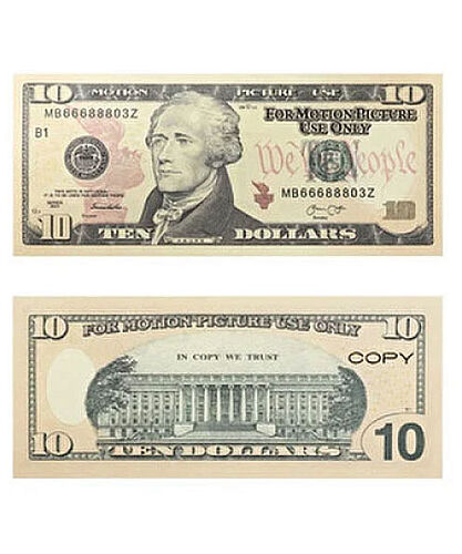 Oyuncak Para 10 Dolar - 