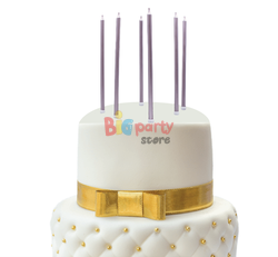 Mum İnce Uzun 15 Cm Rose Gold 6 Parça - 1