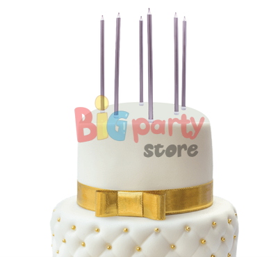 Mum İnce Uzun 15 Cm Rose Gold 6 Parça - 