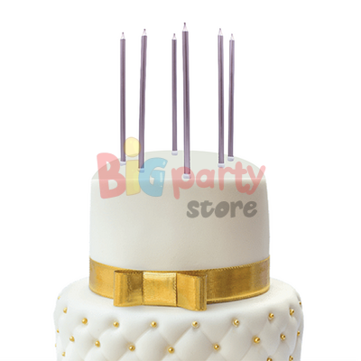 Mum İnce Uzun 20 Cm Rose Gold 6 Parça - 2