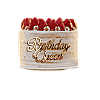 Pasta Önü Plexi Dekor Yazı Birthday Queen Altın - 1