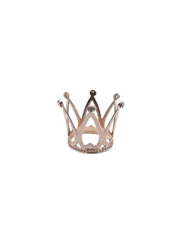 Pasta Tacı Metal Taşlı 3 Cm Rose Gold - 1