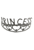 Pasta Tacı Metal Taşlı Lüks 14 Cm Princess Gümüş - 1
